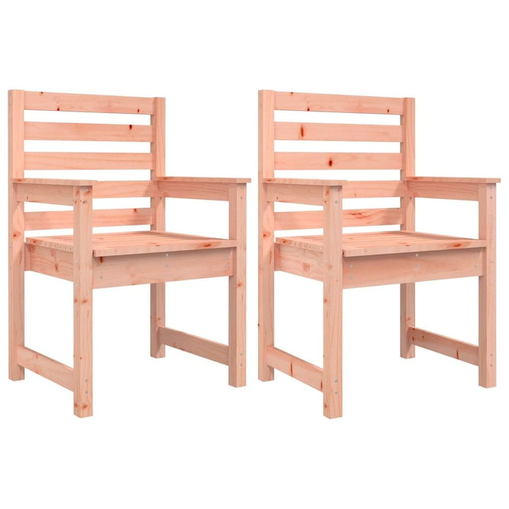 Vidaxl Záhradné stoličky 2 ks 60x48x91cm masívne drevo Douglas